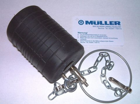 MU-Absperrblasen für Rohrdurchmesser ab DN 40 mm
